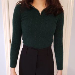 Ralph Lauren Quarter Zip Cashmere Sweater